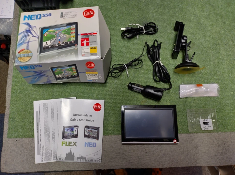 Falk Navi Navigationsgerät Neo 550, Zubehör kpl., Karten v 2012, 46 Länder, Radl - Bild 3 von 4