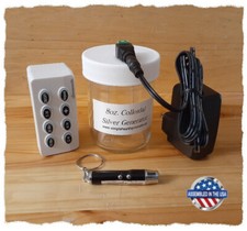 Colloidal Silver Generator 99.99 Silver, Simple Health Products 8oz jar Wht Tmr