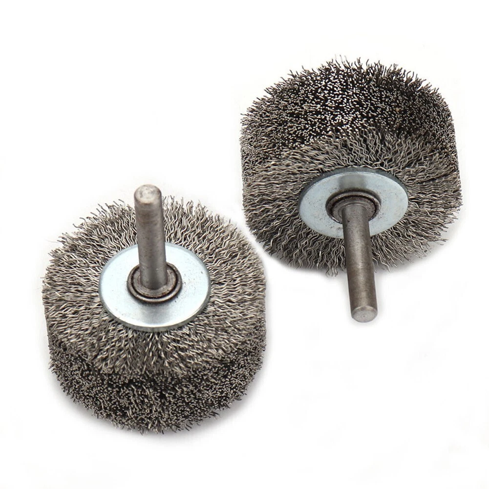 2 Stainless Steel Wire Wheel Brush for Die Grinder Drill 1 4 Shank Rotary Tool