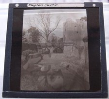 Magic Lantern Slide - Raglan Castle x 7  - b1