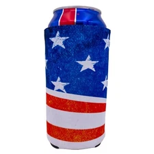 American Flag Vintage 24 oz. Can Coolie