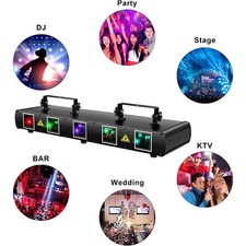 5 Len RGBYC DJ Laser Light 5 Beam DMX Laser Projector show Stage Effect Lighting