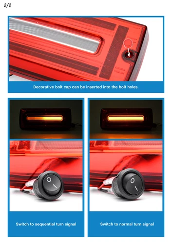 Sequential LED Tail Light For 04-18 Mercedes Benz W463 G-Class G500 G550 G63 - Picture 7 of 16