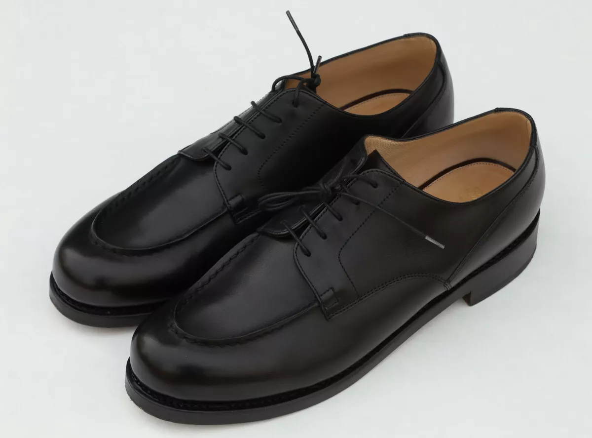 Paraboot x Drake's Chambord Men's Black Leather Derby