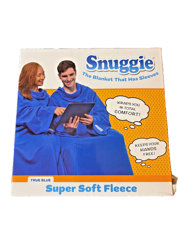 Brand new adult size warm and super soft fleece snuggle- color: blue