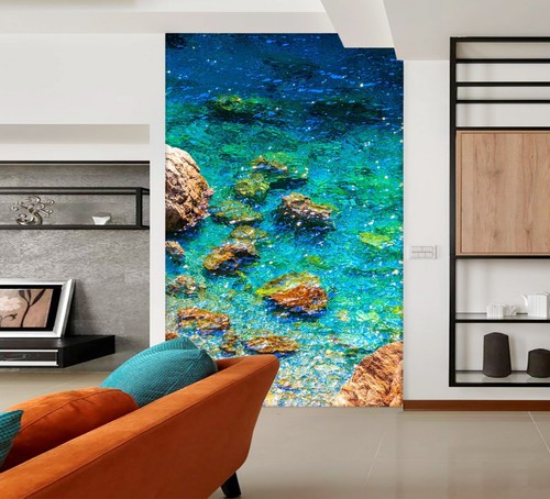 3D Lake Stones E1597 Wallpaper Mural Paper Wall Print Indoor Murals CA Honey - Picture 2 of 11
