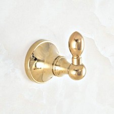 Gold Color Brass Bathroom Robe Hooks Towel Rack Coat Hat Hook Door Wall Hanger