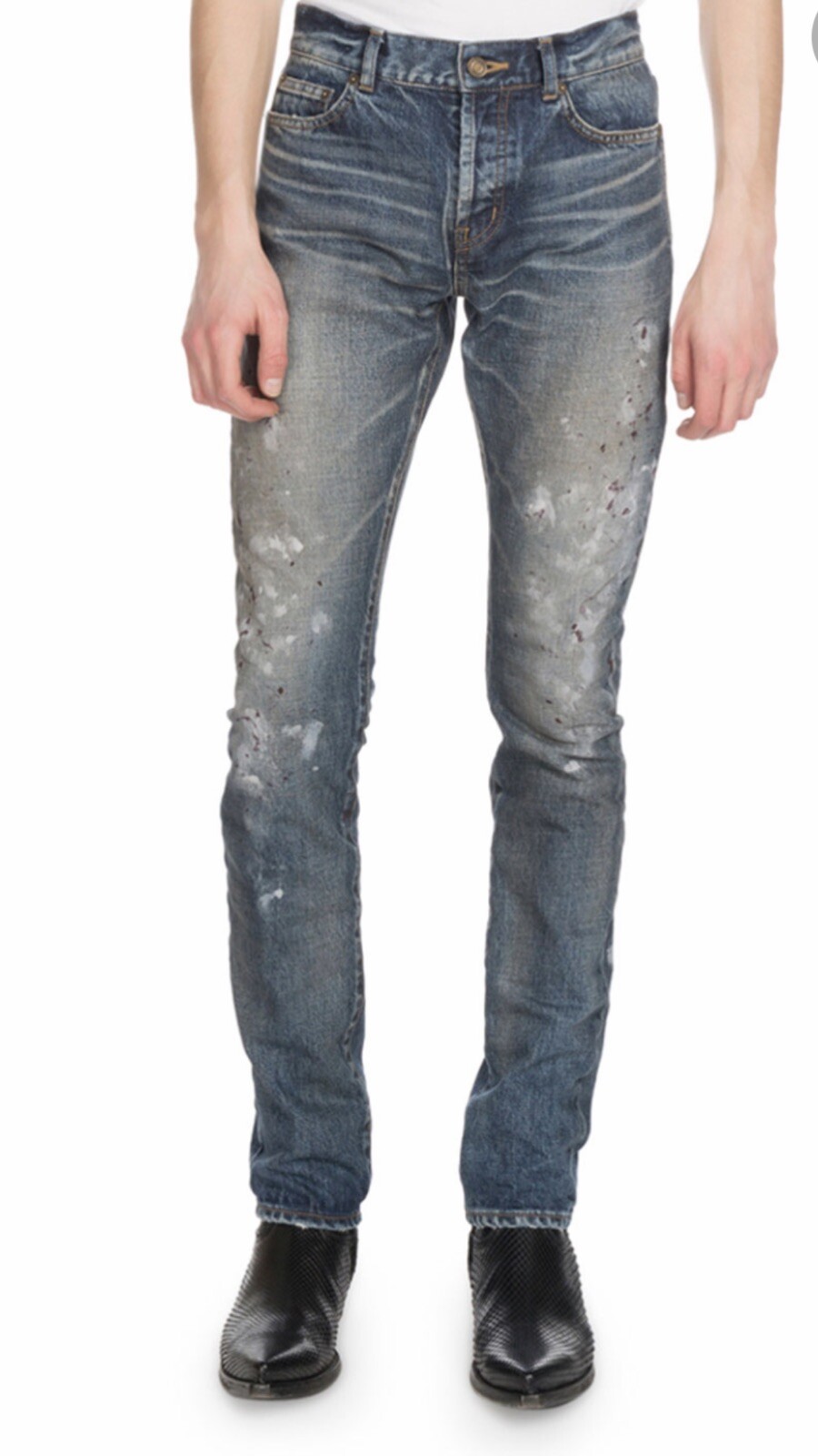 Jeans uomo Saint Laurent dipinto. 34. $790