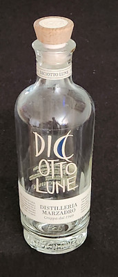 Dic Otto Lune - Distilleria Marzadro Grappa:  Collectible EMPTY Bottle w/Stopper