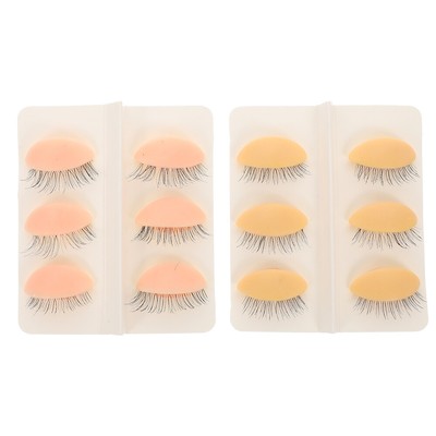 6 Pairs Ersatz Augenlider Abnehmbare Schaufensterpuppe Augenlid Lash Mannequin