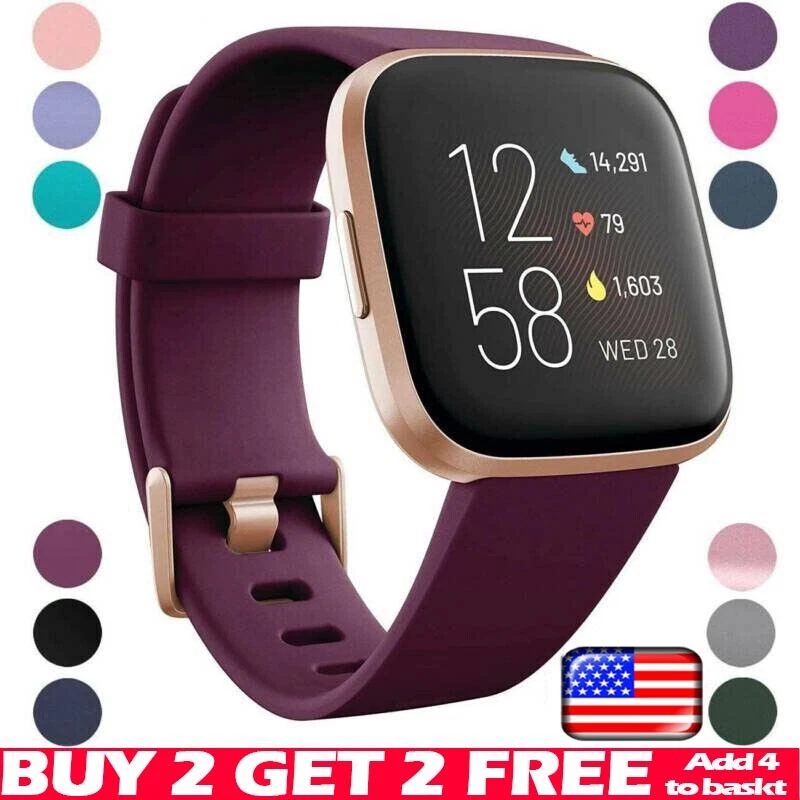 For Fitbit Versa 2 Versa Versa Lite Replacement Silicone Watch Band Strap  US