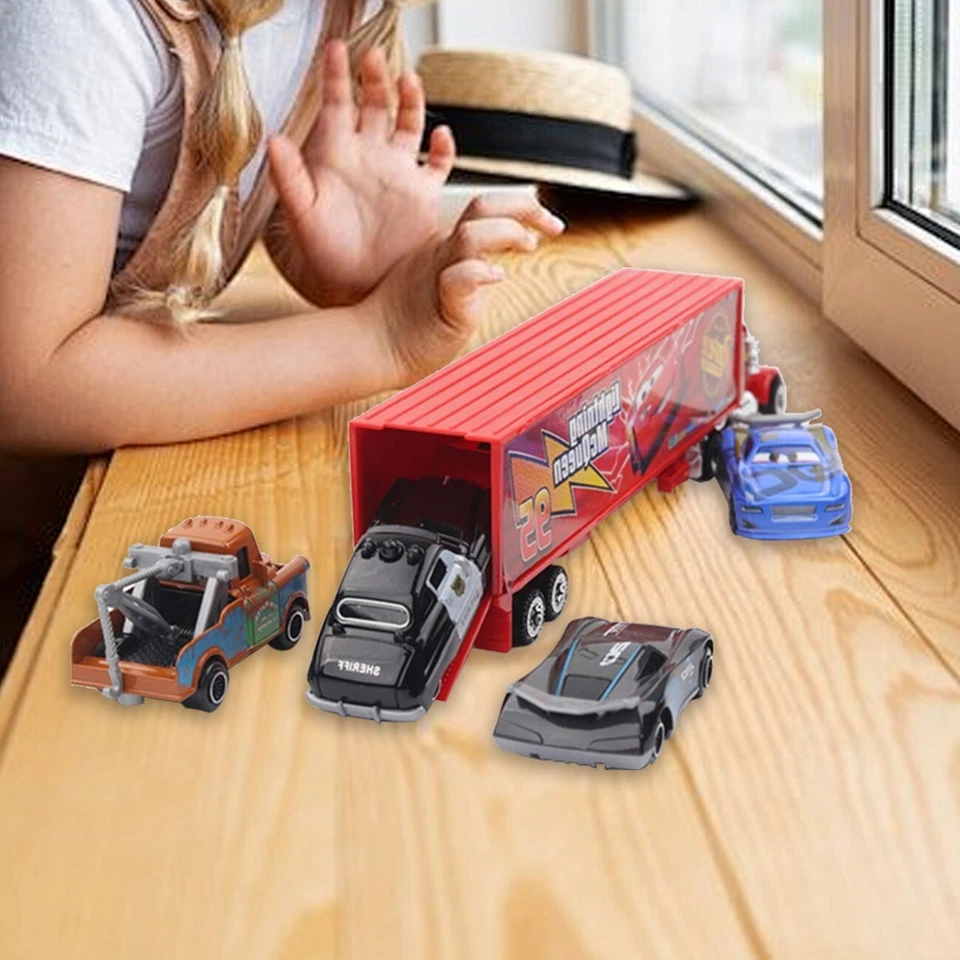 Auto Mack Truck Kinder Spielzeug Lightning McQueen Racer Kids Toy - Bild 4 von 4