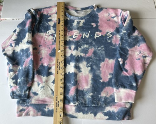 Friends TV Sweatshirt Girls XL 14/16  Tie Dye Pullover Long Sleeve Top Soft - Picture 5 of 8