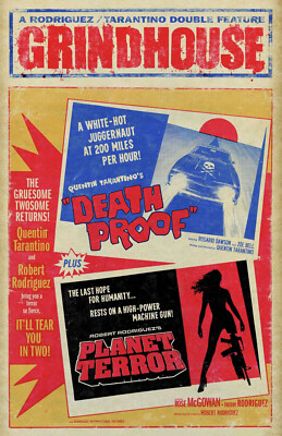 AA1032 Death Proof Quentin Tarantino 2007 Planet Terror Movie Poster 11x17