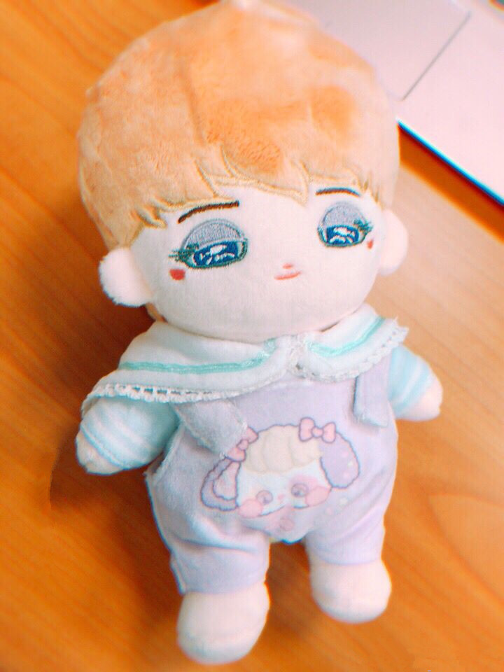 20cm/8'' KPOP EXO Plush Kim Jong In Milky Kai Doll Toy with