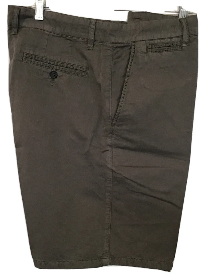 john varvatos Shorts Dark Taupe Cotton And Linen 9” Inseam  NWT $228 Size 52
