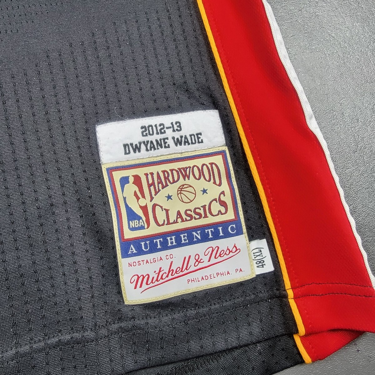 100% Authentic Dwyane Wade Mitchell & Ness 2013 Finals Miami Heat