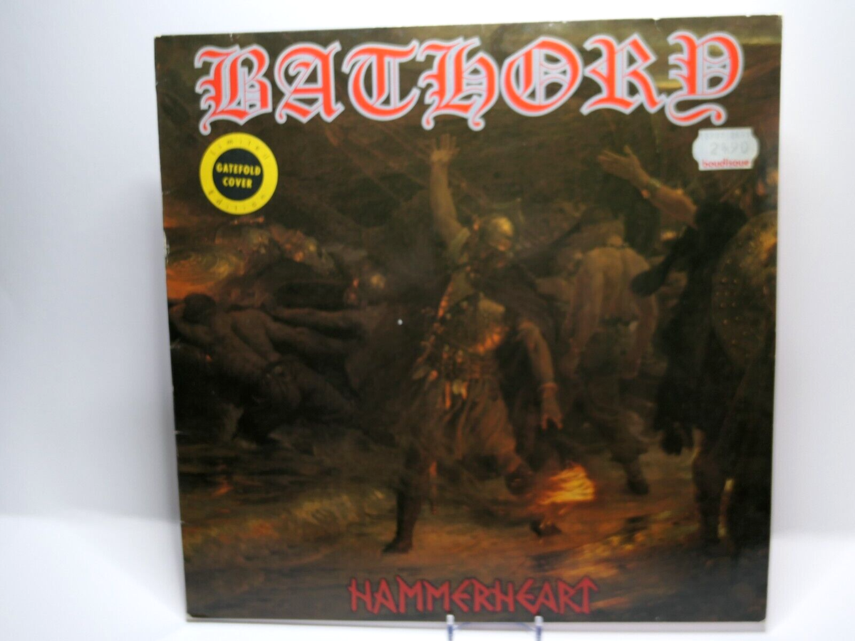 Bathory ‎– Hammerheart / 1990 GERMANY N 0153-1 / -W- INSERTS VG+/