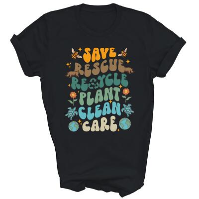 Save Bees Rescue Animals Recycle Earth Day Unisex Shirt Gift