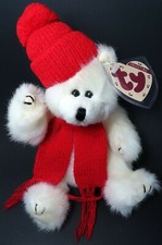 Vintage Ty Attic Treasures Collection "PEPPERMINT" The Bear, #6074, 1998, MWMT!