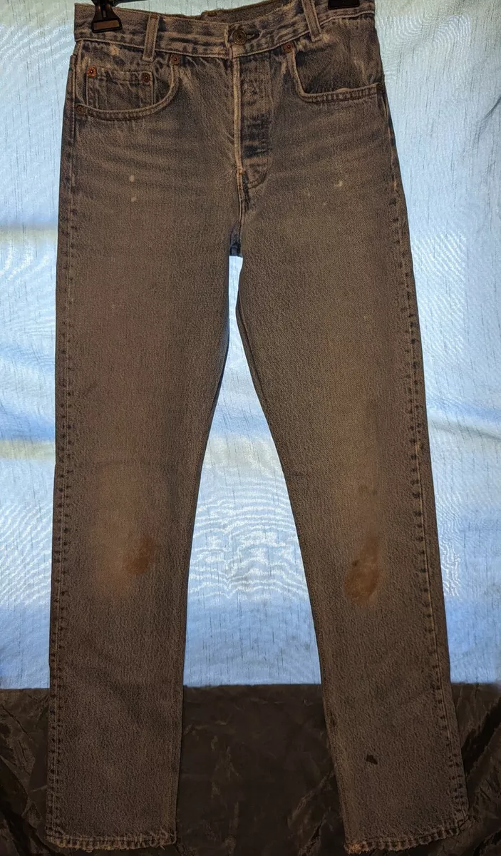 Levi's Authorized Vintage 501xx USA Made Distressed Jean's Original Sz-26x33 VTG
