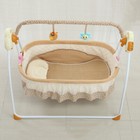 Portable Electric Bluetooth Baby Swing Cradle Bassinet Rocking Crib Infant Bed