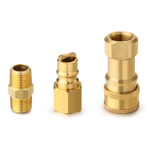 Kit de desconexión rápida de manguera de gas propano LP accesorios de conexión rápida de gas natural de 3/8" - Imagen 6 de 9