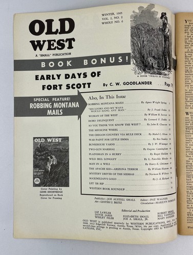 Old West Magazine, 1965-1966, Vol. 2, Vintage Western History, Pulp, Lot of 4 - Picture 6 of 10