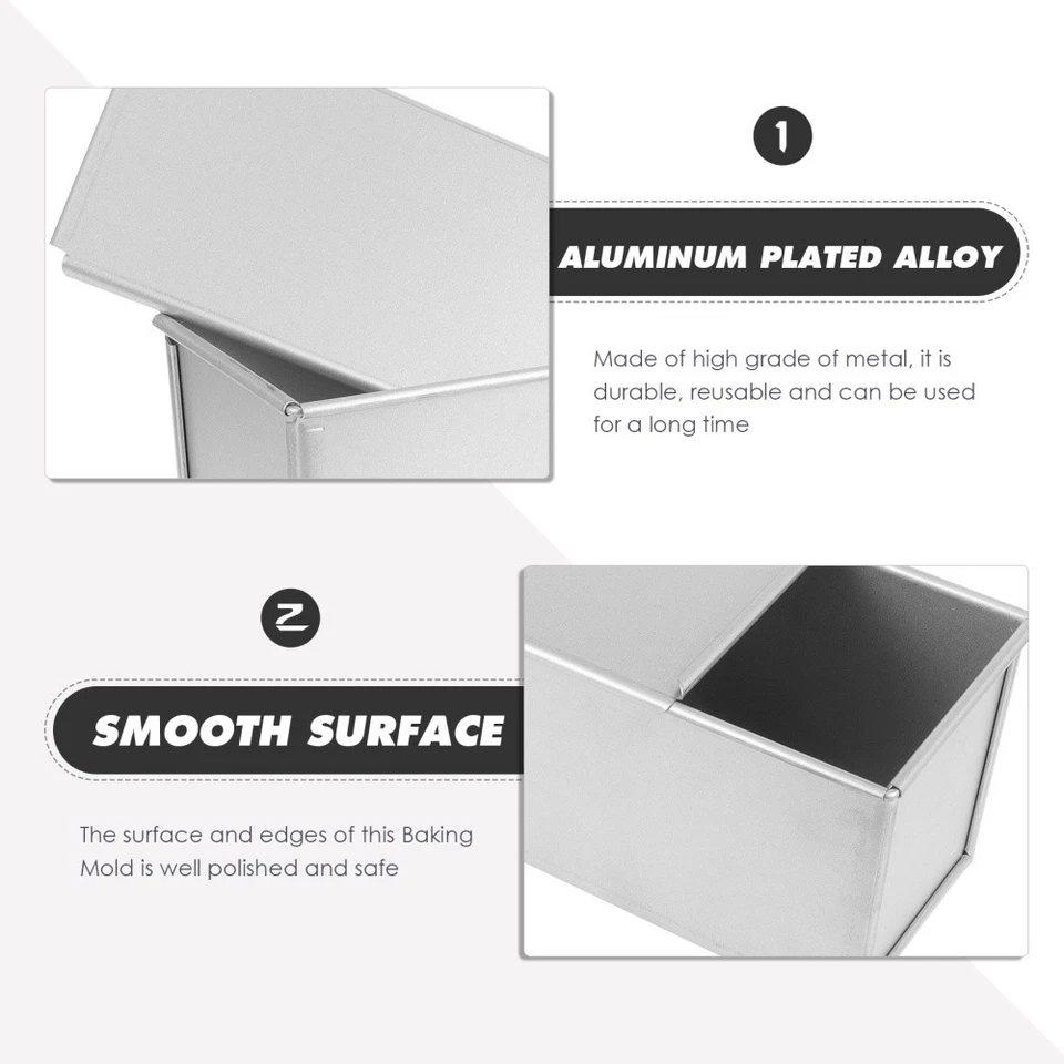 Toastform Brotbackform Mit Deckel Toastbrotform Brotformen Zum Backen - Bild 4 von 4