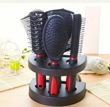 5PCS Hair Styling Brush Comb Set w/ Mirror Travel Hair Tool Kit - NEW