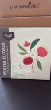 Craft Crush Winter Flower Embroidery Kit with 7" Hoop Pattern Canvas Thread NEW
