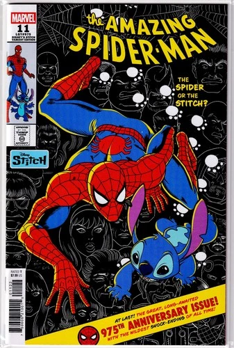 Amazing Spider-Man #11 Luciano Vecchio Disney Stitch Variant (Marvel 2025) - NM