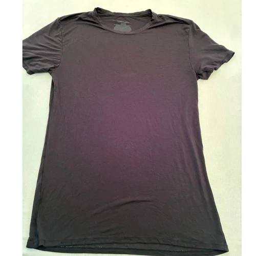 Hanes Originals Mens Black Bamboo Viscose Spandex Crewneck T-Shirt Large L - product listing photo