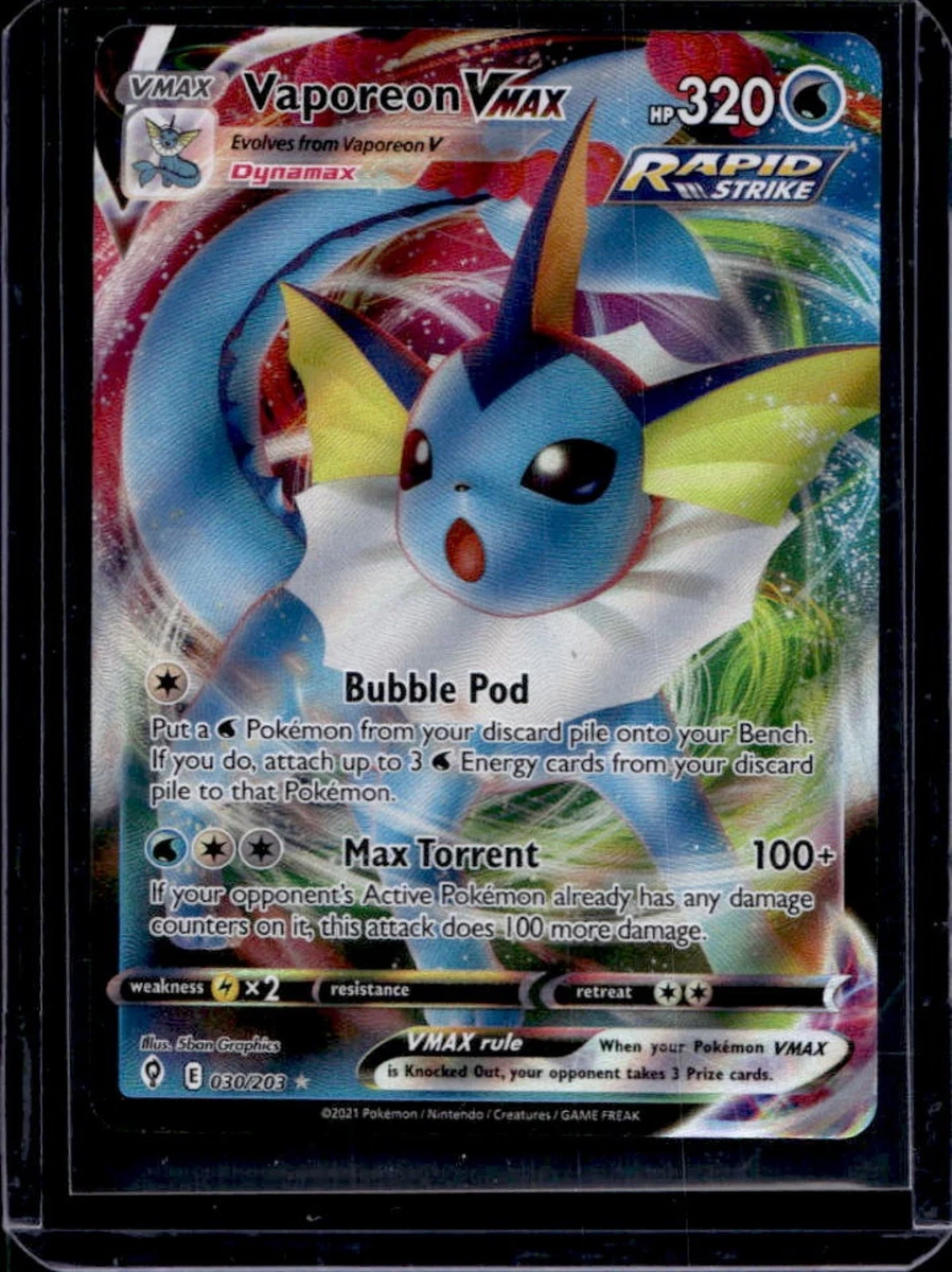 Vaporeon VMAX Pokémon TCG Cards for sale | eBay