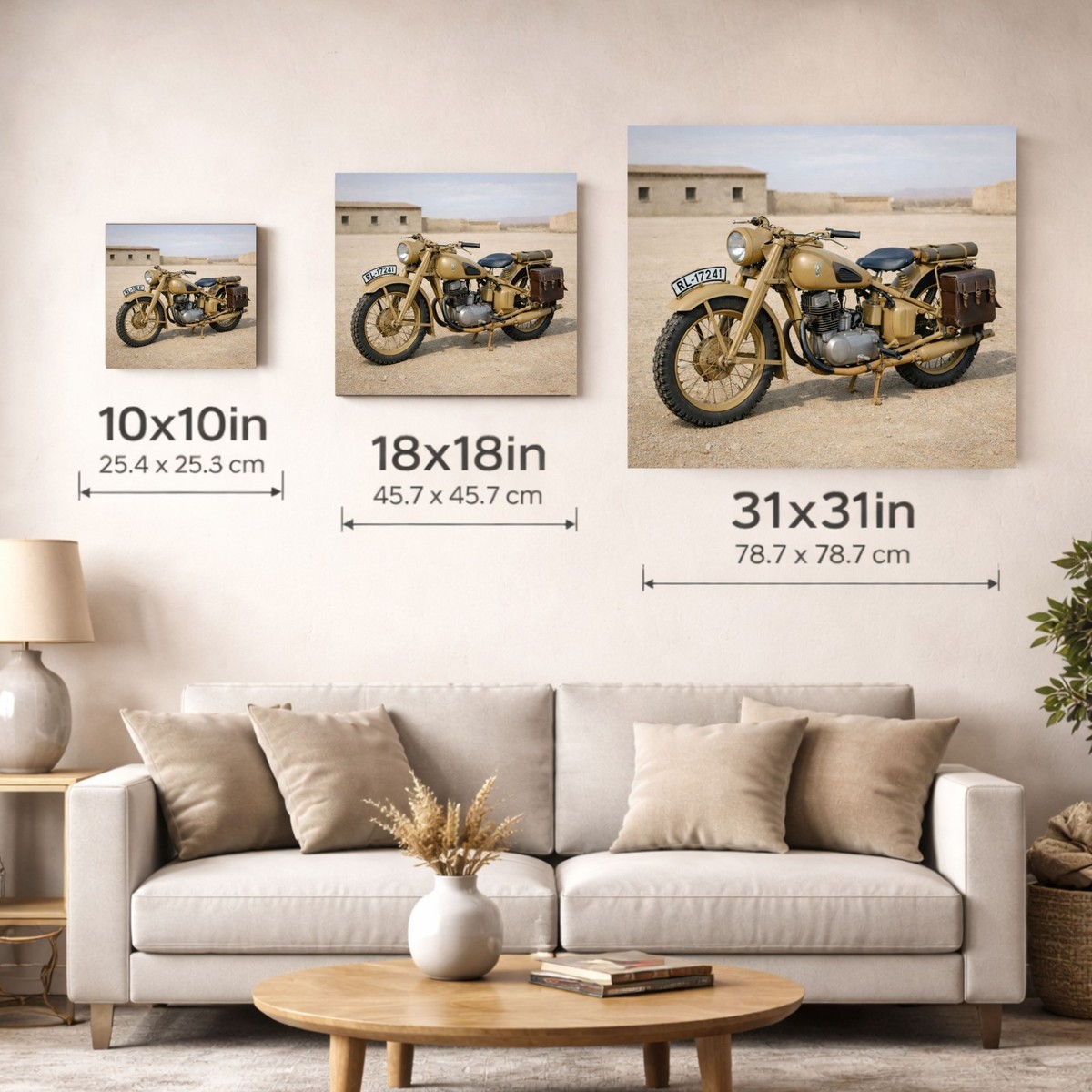 1943 DKW NZ 350 Factory New Afrika Korps Military Bike Poster | eBay