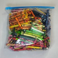 4 lbs Crayons Mixed Colors Brands Broken Melting Arts Crafts Crayola CrazyArt