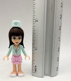 Lego Friends Sophie - Bright Pink Layered Skirt, Light Aqua Top From Set #3188