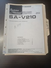 Pioneer SA-V210 Service Manual Original Repair Book Stereo Mixing Amplifier