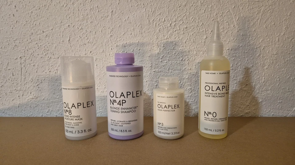 4er Set Original Olaplex No 8 - No 4P - No 3 - No 0 - Im Set