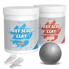 1 Pound Natural Epoxy Putty Sculpt Clay, 2 Part A  B Modeling Compound for...