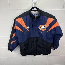 Vintage APEX ONE Chicago Bears NFL Football Puffer Jacket Mens Medium Full Zip