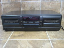 Technics RS-TR180 Double Stereo Cassette Deck parts or restore - POWERS UP