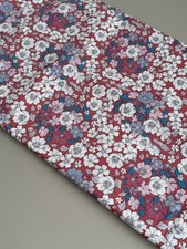 3 metres 100% Cotton Mix Purple Floral Print Cerise Quality 60 inches Wide 