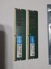 Crucial 8GB DDR4-2666 PC4-21300 UDIMM Desktop RAM Lot of 2 CT8G4DFRA266 Modules