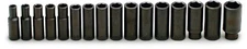 1/2 Drive 16 pc Set 6 Point Deep Impact Socket 10mm 27mm