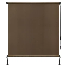 Outdoor Roller Shades, 220GSM HDPE Exterior Cordless Patio Shades Roll Up Out...