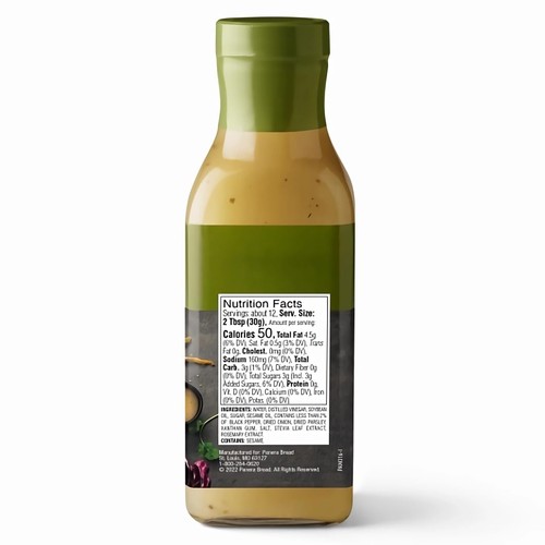 Panera Bread Asian Sesame Vinaigrette Dressing & Marinade, 12 Fl Oz Bottle, Pack - Picture 4 of 6
