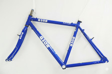 GIOS PURE DROP Aluminium Cyclocross Rahmenset 52cm 700c Felgenbremse blau 130...
