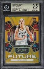 2024 Panini Select WNBA Caitlin Clark #4 Gold Prizm Rookie Indiana Fever BGS 9.5