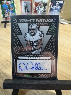 2022 panini obsidian LS-DWA Darren Waller Lightening Strike /100 Auto